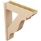 Ekena Millwork 8-in W x 32-in D x 40-in H Funston Slat Rough Cedar Woodgrain TimberThane Outlooker, Primed Tan OUTUR080X32X40FST24RCPR - alternate 5